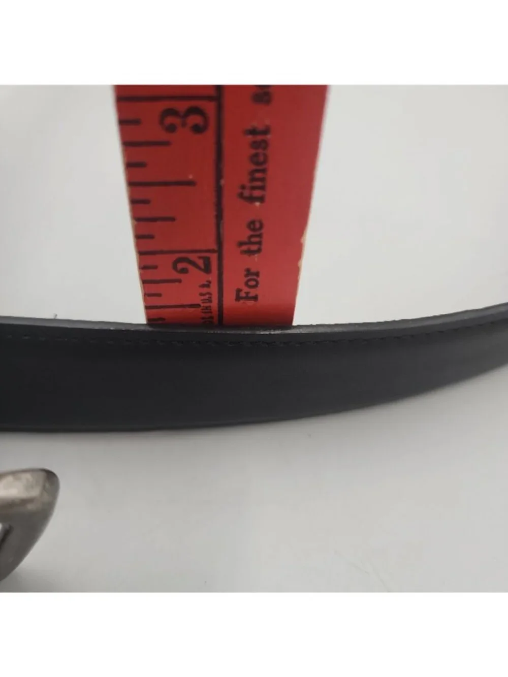 Mens Columbia Black Leather Belt Size 50 Fits 45-51